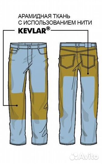 Мотоджинсы EF56 Spider темно синий