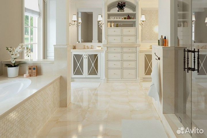 Плитка керамогранит 120x60 бежевый