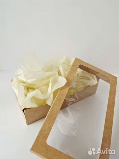 Крафт коробки с окошком