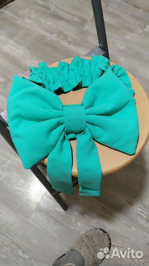 Бант на выписку, мятного цвета