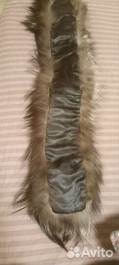 Меховой воротник чернобурка