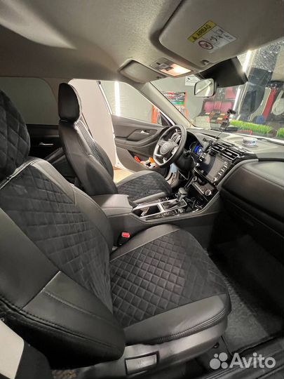 Чехлы экокожа Ромб на Hyundai Tucson 3 Автопилот