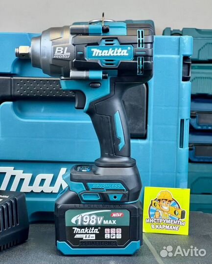 Гайковерт аккумуляторный makita 1500нм мощный