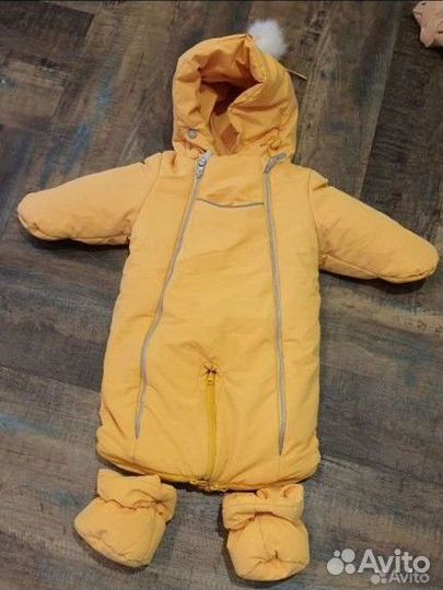 Комбинезон конверт зима 74-80см. С рождения до 1г