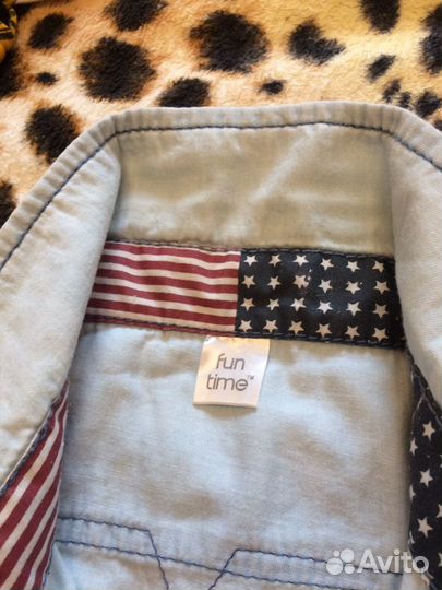 Рубашка джинсовая на мальчика 4-5,5 лет