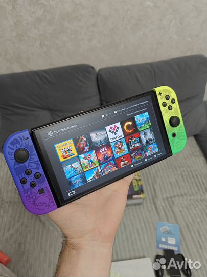 Прошитый Nintendo switch oled 256GB