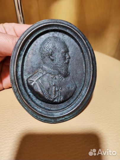 Плакетка Александр lll. Касли 1906 г