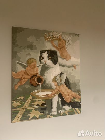 Готовые картины по номерам 3 шт