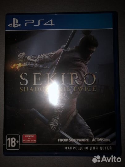 Игры для приставок ps4 Sekiro Shadow Die Twice