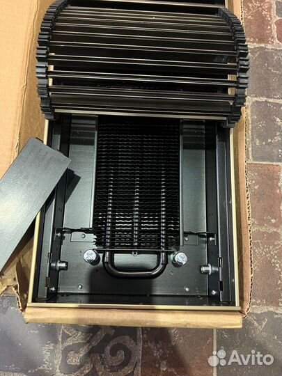 Внутрипольный конвектор черный