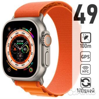 Смарт-часы Apple Watch Ultra 49mm Titanium Orange