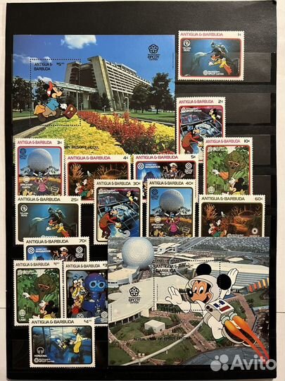 1988 г. Антигуа и Барбуда. Микки Маус