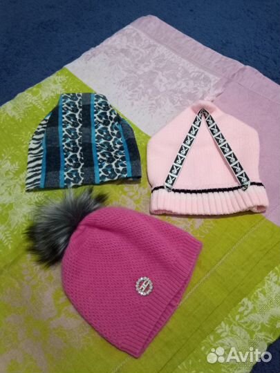 Шапки новые.Розовая Италия 500,Плейбой
