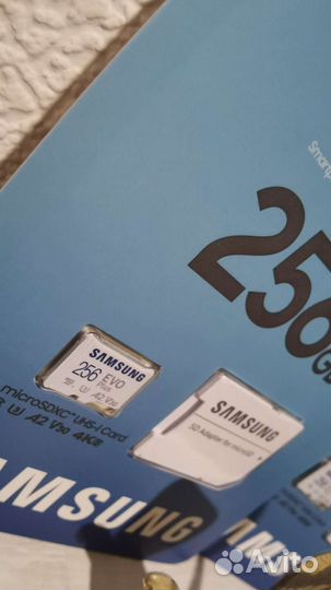 Карта памяти micro sd Samsung EVO Plus 256gb