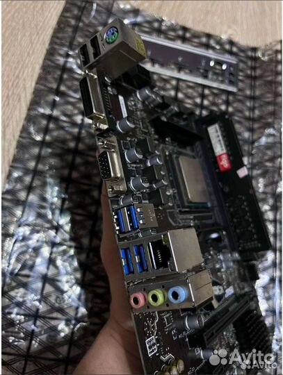 Комплект am4, мат.плата a320m, ryzen 5 1600, 16gb