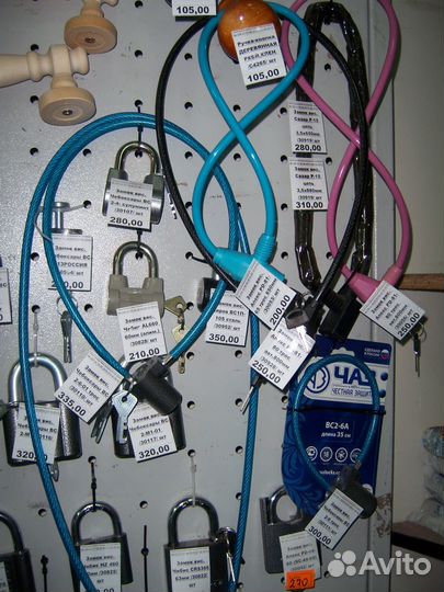 Противоугонные велосипедные замки (трос, цепь)