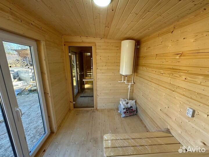 Баня из бруса от производителя с печкой 7x2,3