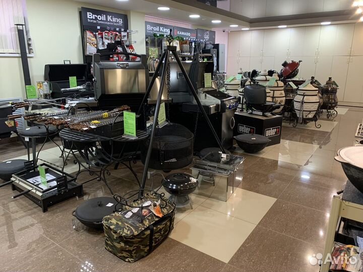 Гриль-барбекю керамический зеленый 31 см