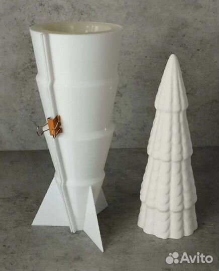 Силиконовая форма Елочка для воскаили гипса