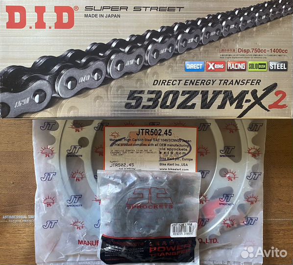 DID Комплект звезды и цепь kawasaki GPZ1100 95-98