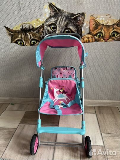 Коляска кукольная для двойняшек
