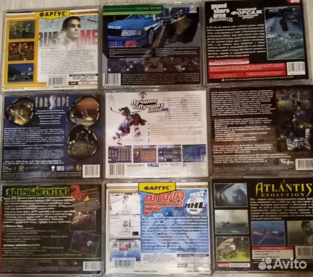 PC CD компьютерные игры списком