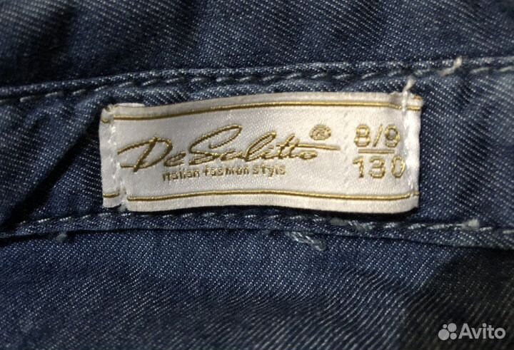 Джинсовый костюм для девочки