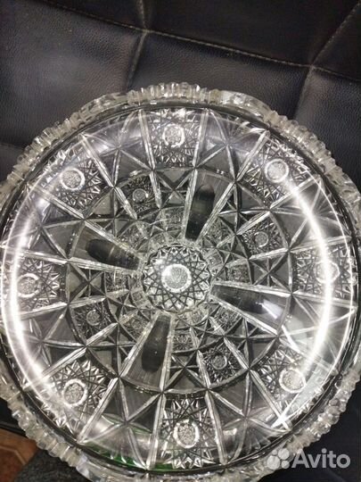 Ваза для фруктов хрусталь