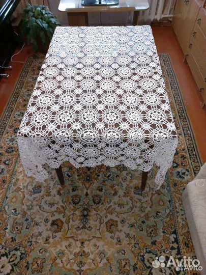 Скатерть вязаная ручной работы СССР