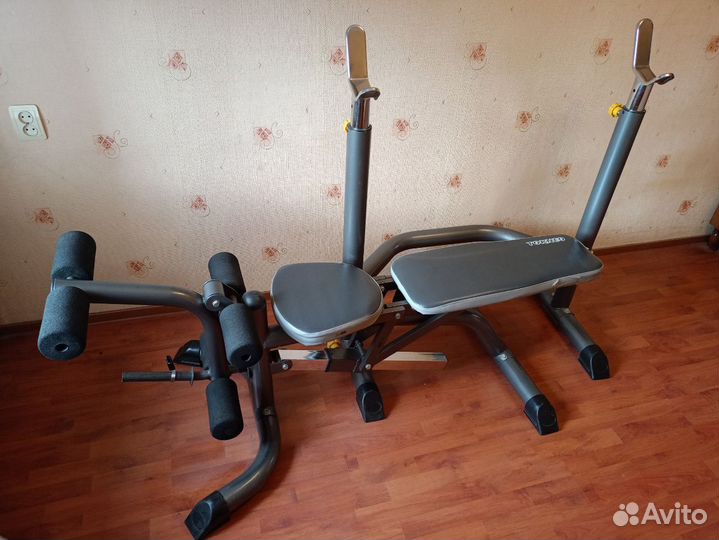 Силовая скамья Torneo Ultra Bench+диски+грифы