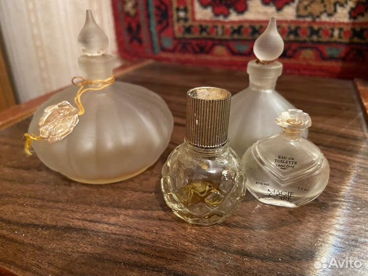 Стеклянные флаконы советские духи