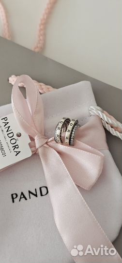 Серьги с двойным обручем Pandora