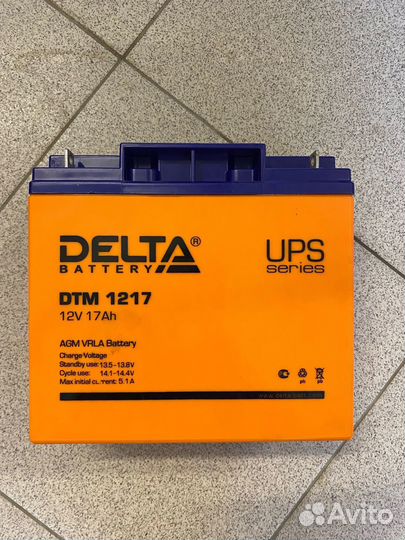 Аккумулятор delta DTM 1217