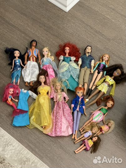 Куклы герои мультфильмов и тд
