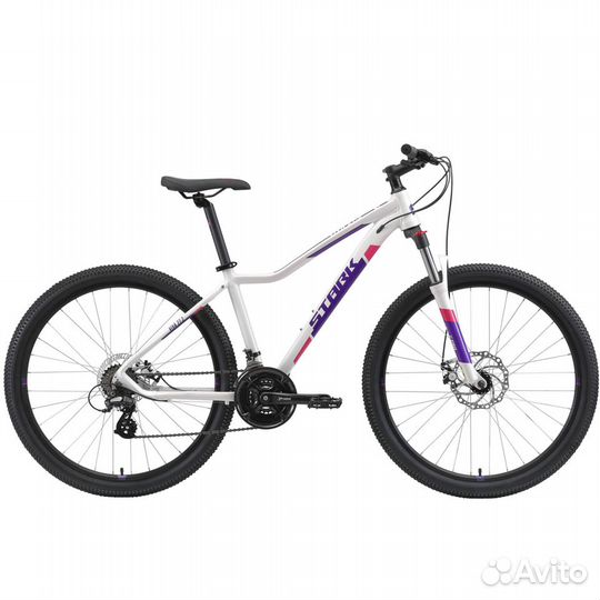 Велосипед Stark’21 Viva 27.2 D белый/фиолетовый