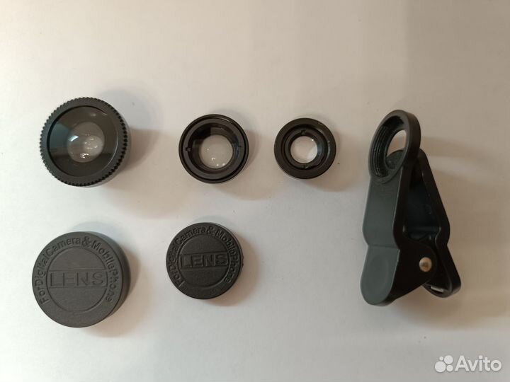 Набор линз-конвертеров 3 в 1 для смартфона