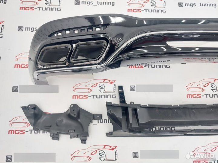 Диффузор с насадками S-Class W222 стиль 63 Рест