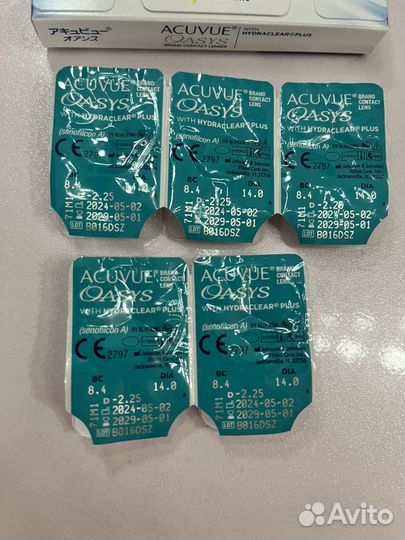 Линзы acuvue oasys -2,25