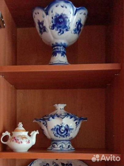 Фарфоровая посуда гжель