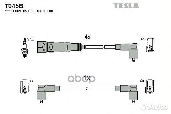 К-кт проводов VW Golf/Polo 1.0-1.6i 83-00 T045B