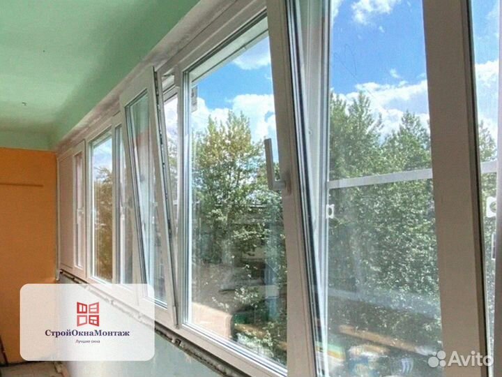 Монтаж остекления на балкон