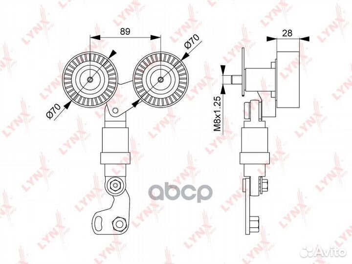 Натяжитель ремня навесного оборудования PT3096