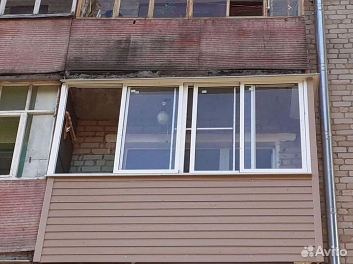 Балкон пластиковый под ключ