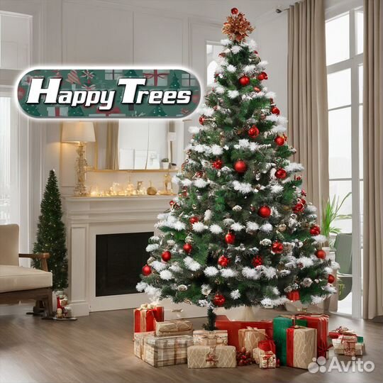 Литье + пвх Искусственная елка Челябинск 1.8м