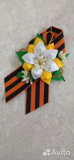 Брошь ручной работы на 9 мая