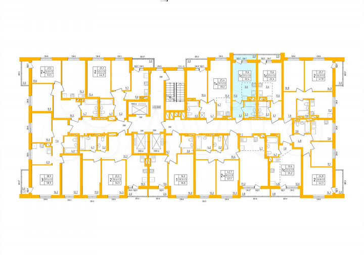 Квартира-студия, 22,4 м², 5/27 эт.