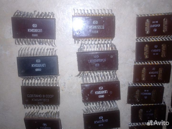 Микросхемы СССР к145, к501, км1802