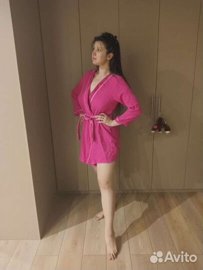 Халат женский вафельный