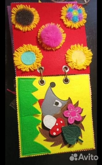 Книга-развивашка ручной работы для детей