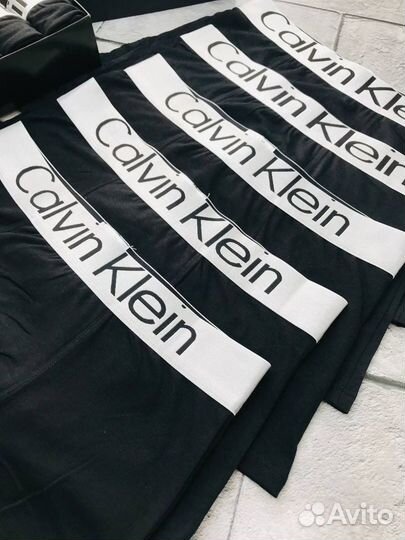 Трусы мужские боксеры черные calvin klein art.90